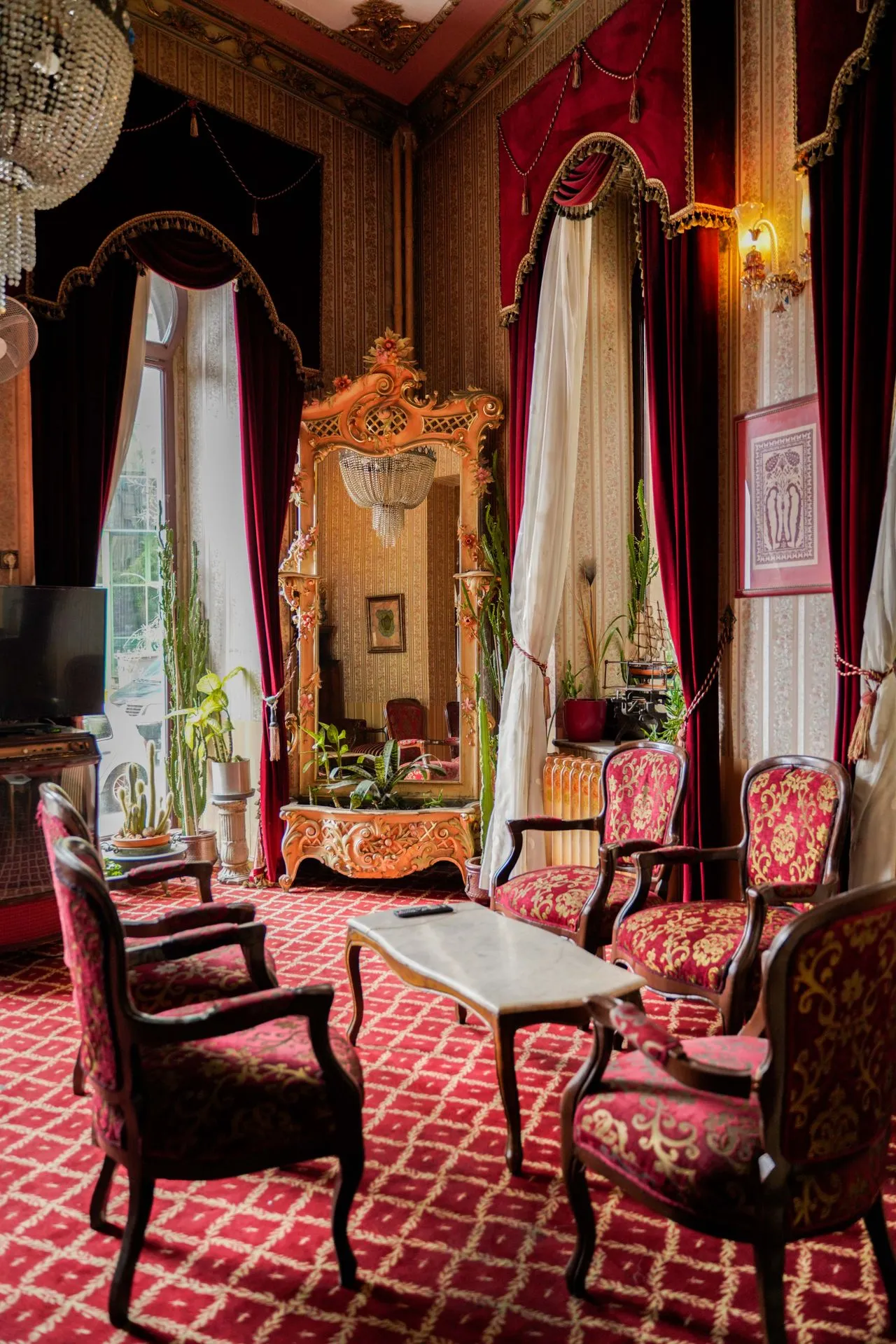 Presidential suite with premium hotel amenities