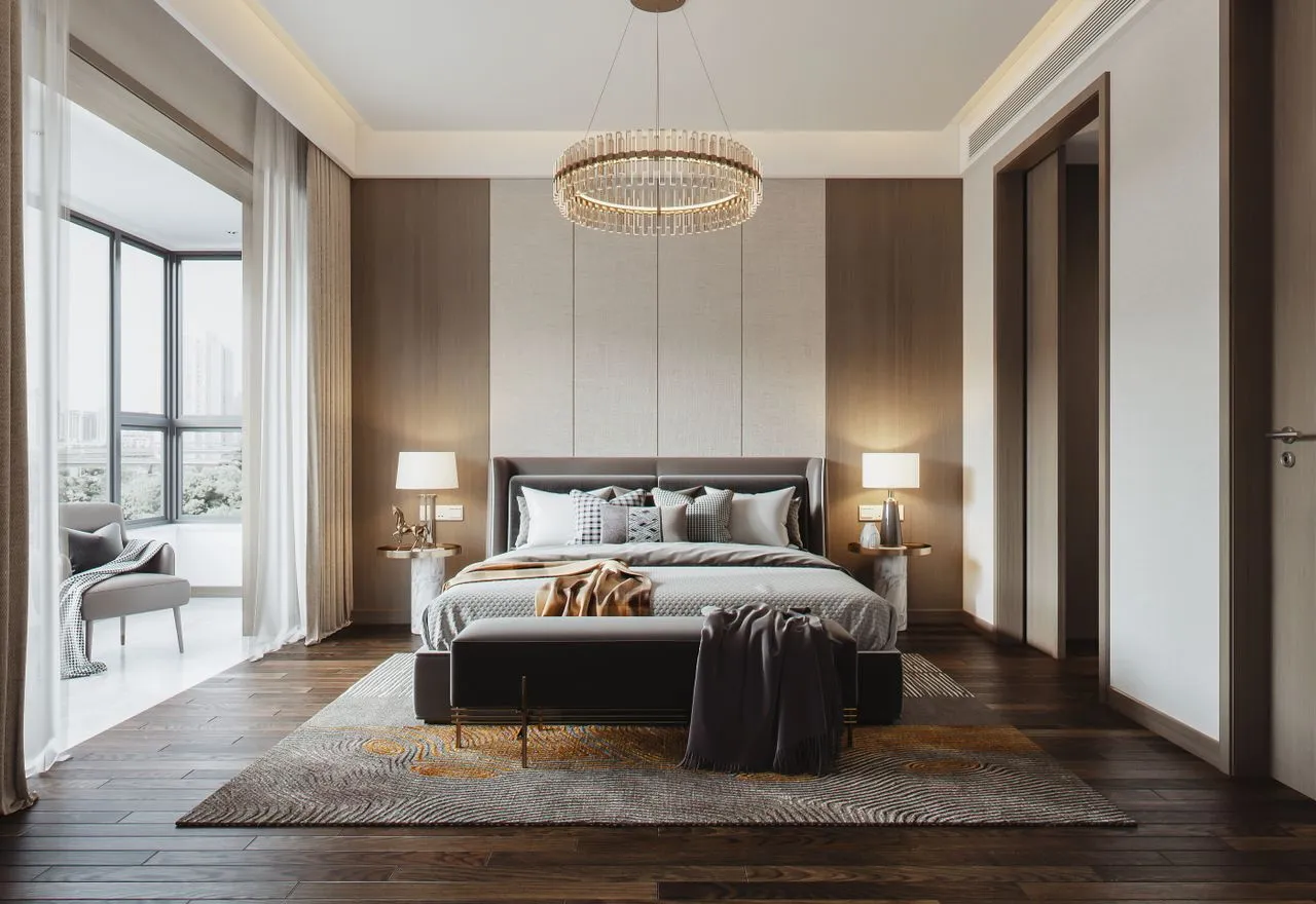 Lavish suite with refined interior design